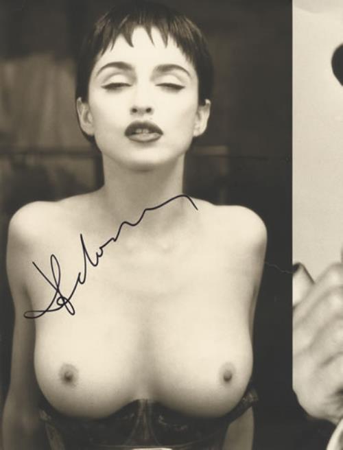 Madonna Topless Picture - AUTOGRAPHED photograph US MADPHTO384259