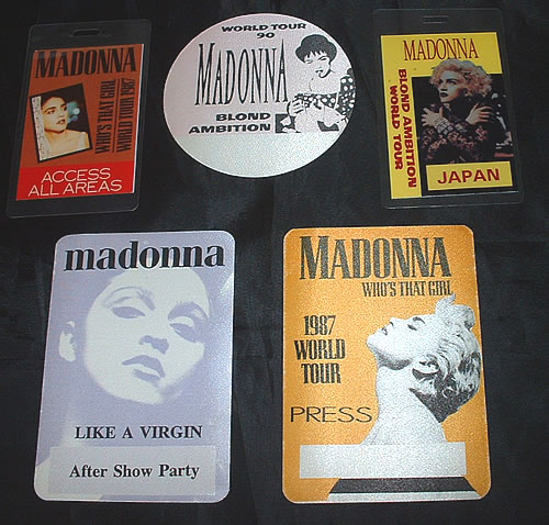 Madonna Tour Pass Set tour pass UK MADTPTO332671