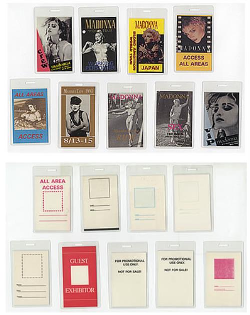 Madonna Tour Pass Set tour pass UK MADTPTO380683