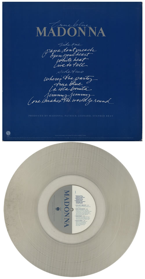 Madonna True Blue - Clear Vinyl vinyl LP album (LP record) Hong Kong MADLPTR324008