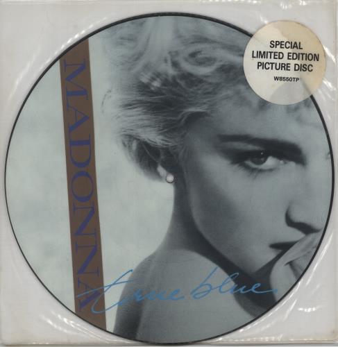 Madonna True Blue - Hype Stickered - EX 12" vinyl picture disc (12 inch picture record) UK MAD2PTR694595