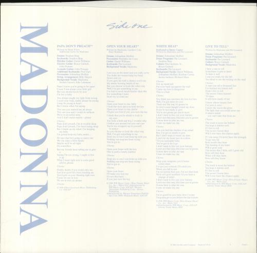 Madonna True Blue - RCA Record Club vinyl LP album (LP record) US MADLPTR598805