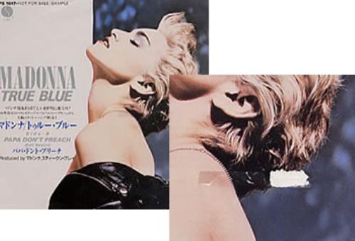 Madonna True Blue 7" vinyl single (7 inch record / 45) Japanese MAD07TR211090