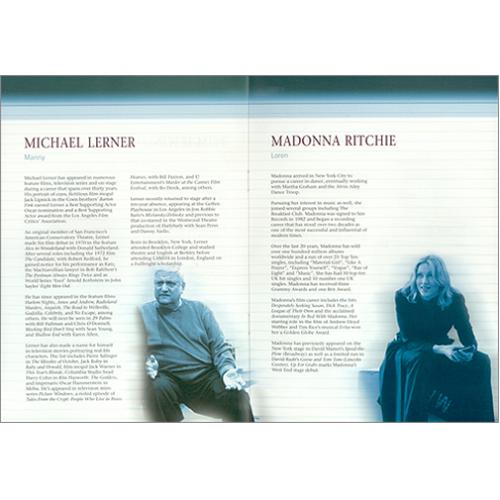 Madonna Up For Grabs tour programme UK MADTRUP422643