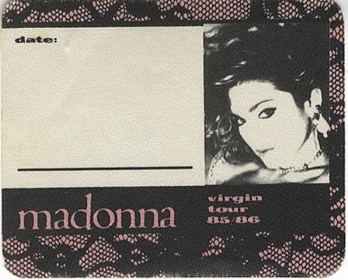 Madonna Virgin Tour tour pass UK MADTPVI376410