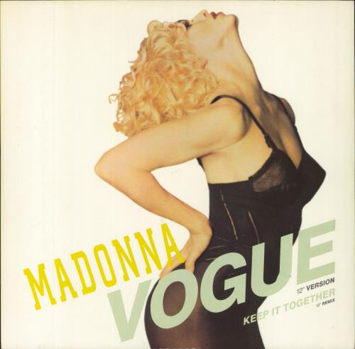 Madonna Vogue - Barcoded labels 12" vinyl single (12 inch record / Maxi-single) UK MAD12VO808803