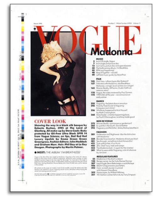 Madonna Vogue artwork UK MADARVO399132