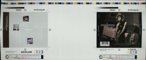 Madonna Warner Remasters Artwork Proofs artwork UK MADARWA654772