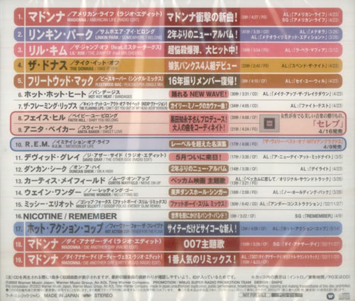 Madonna Warner Time 2003 Hits Compilation CD album (CDLP) US MADCDWA544781