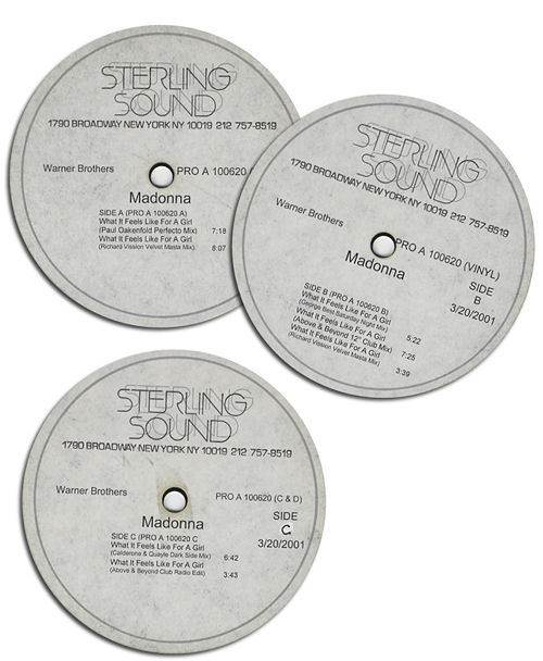 Madonna What It Feels Like For A Girl 12" vinyl single (12 inch record / Maxi-single) US MAD12WH256171