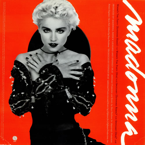 Madonna Where's The Party 12" vinyl single (12 inch record / Maxi-single) US MAD12WH79624