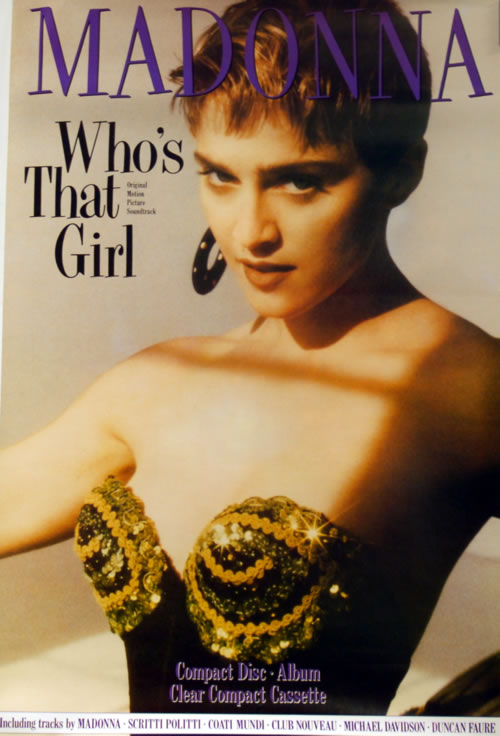 Madonna Who's That Girl - Original Motion Picture Soundtrack poster UK MADPOWH610638