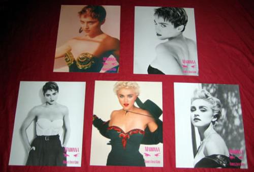 Madonna Who's That Girl - Set of 5 Boy Toy Prints memorabilia Dutch MADMMWH379362