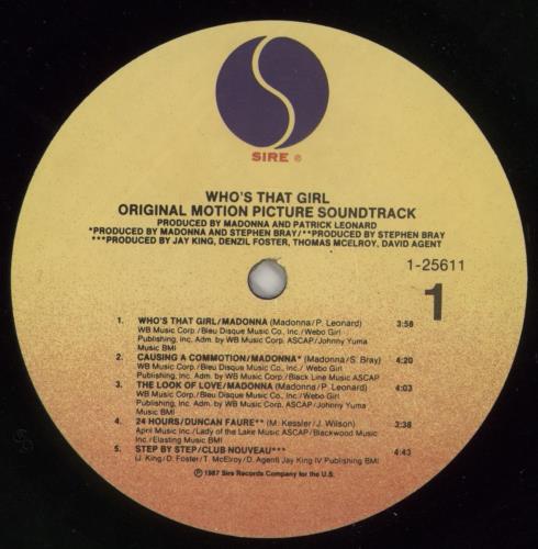 Madonna Who's That Girl - Shrink vinyl LP album (LP record) US MADLPWH868429