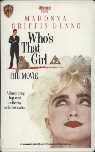 Madonna Who's That Girl - The Movie video (VHS or PAL or NTSC) UK MADVIWH865768
