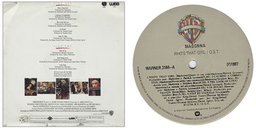 Madonna Who's That Girl vinyl LP album (LP record) Venezuelan MADLPWH111814