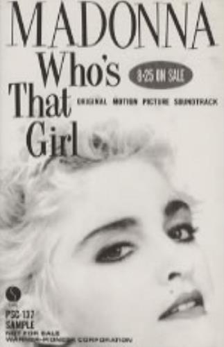 Madonna Who's That Girl cassette album Japanese MADCLWH314649