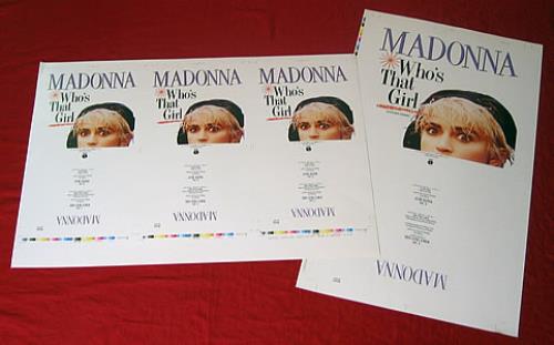 Madonna Who's That Girl artwork UK MADARWH383145