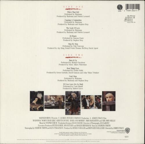Madonna Who's That Girl vinyl LP album (LP record) UK MADLPWH41332