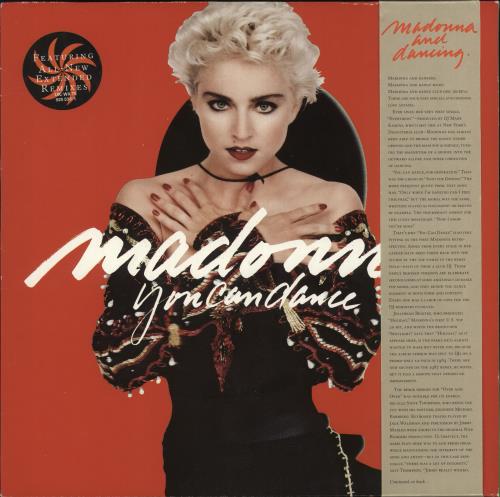 Madonna You Can Dance - Circular Sticker, Obi & Poster vinyl LP album (LP record) UK MADLPYO722077