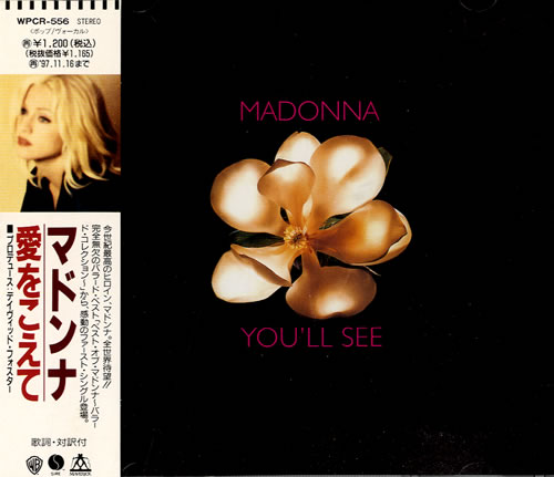 Madonna You'll See + Obi-Strip CD single (CD5 / 5") Japanese MADC5YO563453