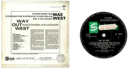 Mae West Way Out West - Factory Sample vinyl LP album (LP record) UK MWTLPWA452741