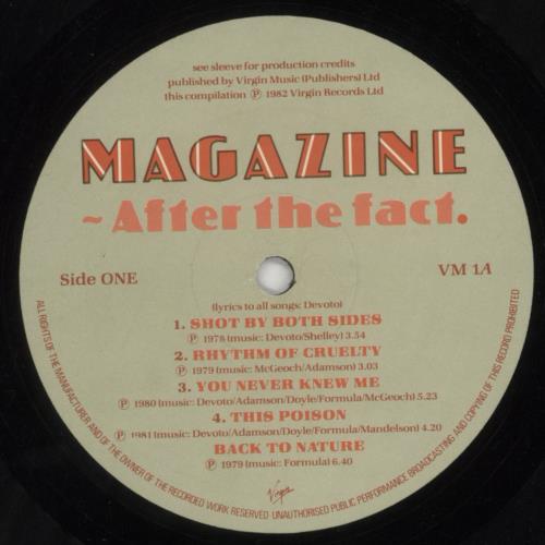 Magazine After The Fact vinyl LP album (LP record) UK MGZLPAF598290