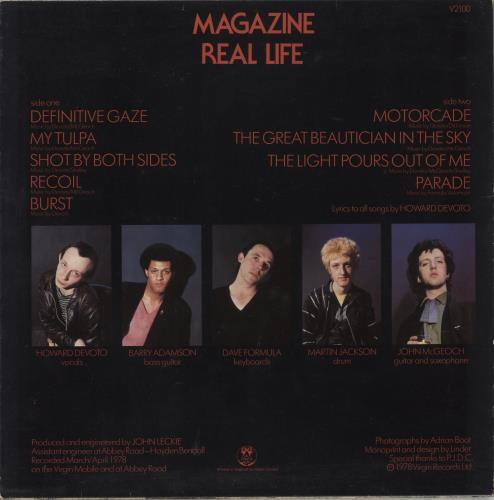 Magazine Real Life - 2nd vinyl LP album (LP record) UK MGZLPRE119804