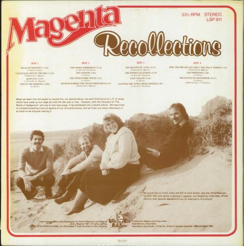 Magenta (Folk) Recollections - Autographed 2-LP vinyl record set (Double LP Album) UK 4C12LRE792659