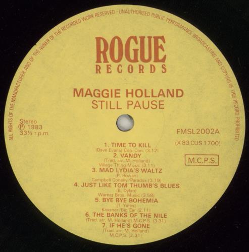 Maggie Holland Still Pause vinyl LP album (LP record) UK OGHLPST664508