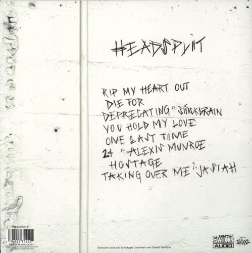 Maggie Lindemann Headsplit - Clear Vinyl 12" vinyl single (12 inch record / Maxi-single) UK 7DK12HE879628