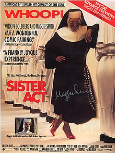 Maggie Smith Sister Act - Autographed memorabilia UK MS3MMSI268960