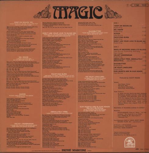 Magic (Rock) Magic vinyl LP album (LP record) French 9GGLPMA875490