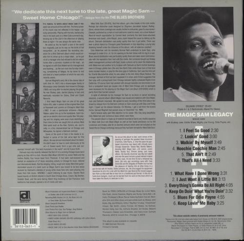 Magic Sam The Magic Sam Legacy vinyl LP album (LP record) US MS2LPTH753188