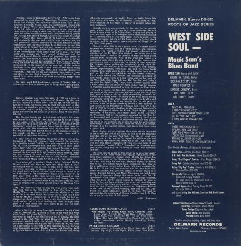 Magic Sam West Side Soul vinyl LP album (LP record) US MS2LPWE880175