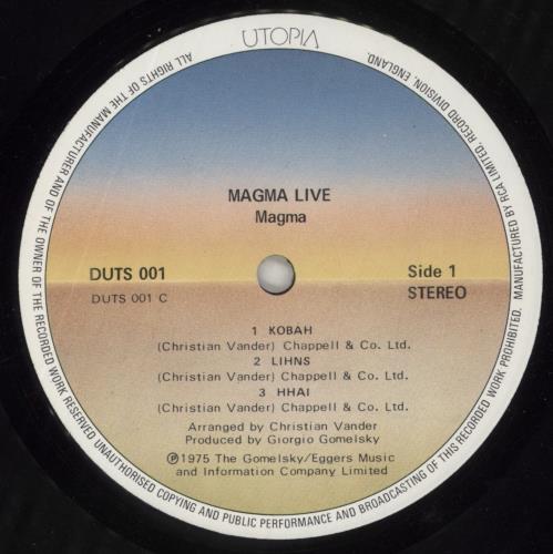 Magma Live 2-LP vinyl record set (Double LP Album) UK M-G2LLI601580