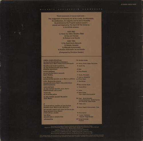 Magma Mekank Destruktw Kommandh + Insert - Purple - EX vinyl LP album (LP record) UK M-GLPME871580