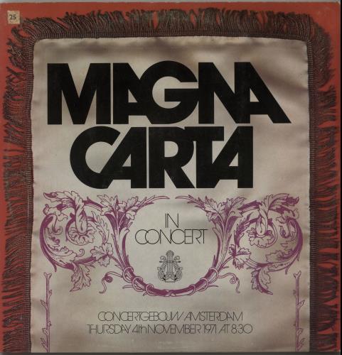 Magna Carta In Concert vinyl LP album (LP record) UK GNCLPIN354294