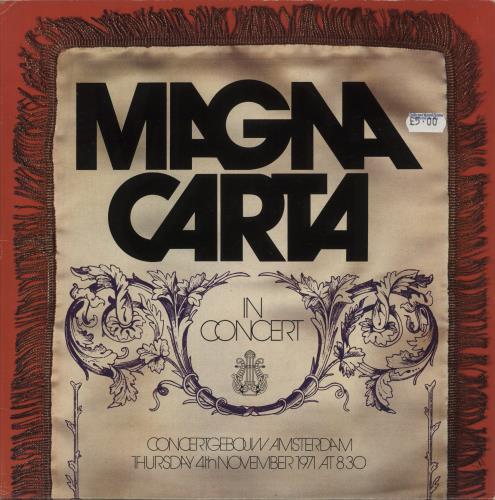 Magna Carta In Concert vinyl LP album (LP record) UK GNCLPIN880298