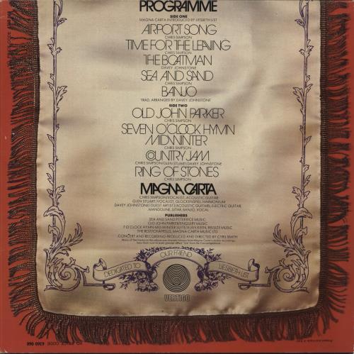 Magna Carta In Concert vinyl LP album (LP record) UK GNCLPIN880298