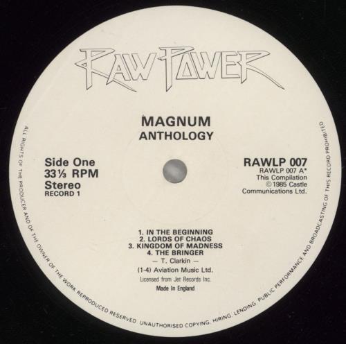 Magnum Anthology 2-LP vinyl record set (Double LP Album) UK MAG2LAN495846
