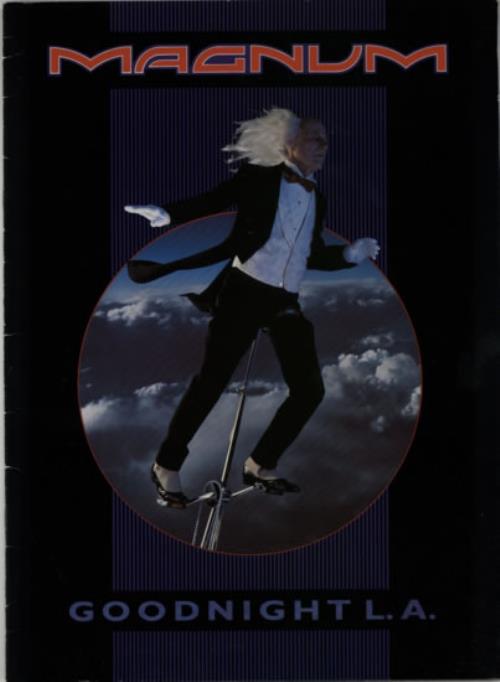 Magnum Goodnight LA tour programme UK MAGTRGO202383