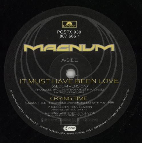Magnum It Must Have Been Love 12" vinyl single (12 inch record / Maxi-single) UK MAG12IT719295