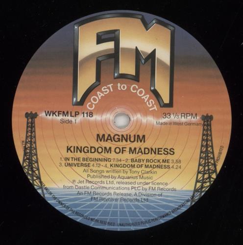 Magnum Kingdom Of Madness vinyl LP album (LP record) UK MAGLPKI559472