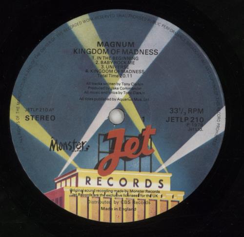Magnum Kingdom Of Madness vinyl LP album (LP record) UK MAGLPKI707826