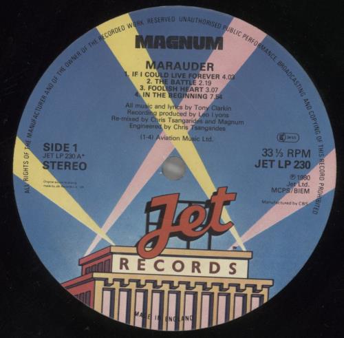 Magnum Marauder vinyl LP album (LP record) UK MAGLPMA190683