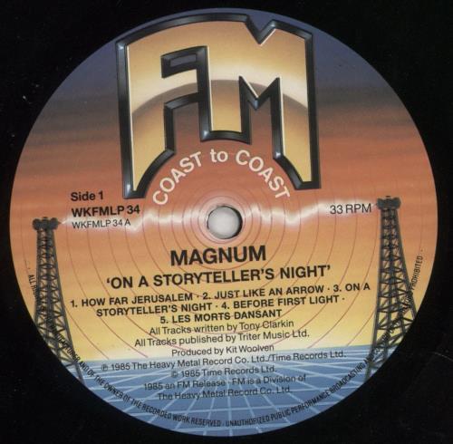 Magnum On A Storyteller's Night vinyl LP album (LP record) UK MAGLPON447397