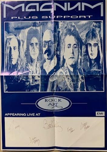 Magnum Rock Art - Autographed poster UK MAGPORO730479
