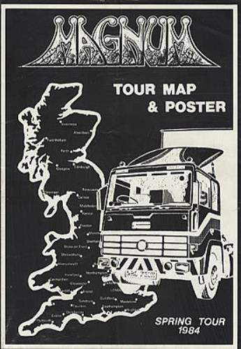 Magnum Spring Tour 1984 tour programme UK MAGTRSP325473