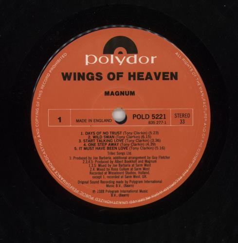 Magnum Wings Of Heaven - 3-Song Stickered sleeve vinyl LP album (LP record) UK MAGLPWI868424